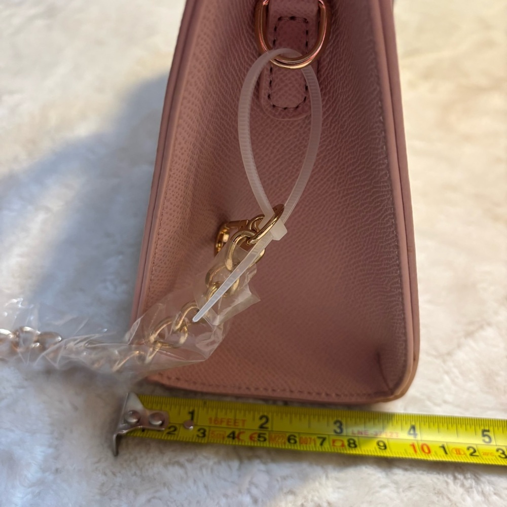 NWT Grossi New York Crossbody Bag Barbie Pink Faux Leather Gold Hardware NEW - Picture 14 of 15